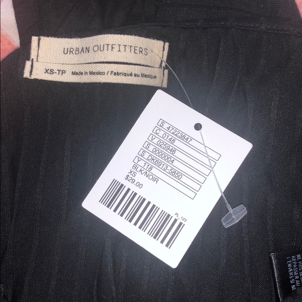 NWT Urban Outfitters Backless BLACK Mockneck Tank